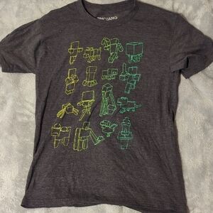Mojang Gray Graphic Tee - Short Sleeve